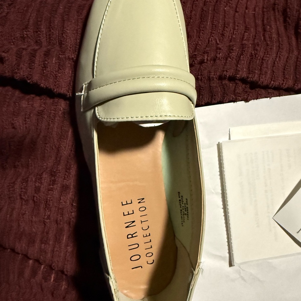 Journee Collection Vidoori Tru Comfort Sage Light Green Loafers - Picture 6 of 6